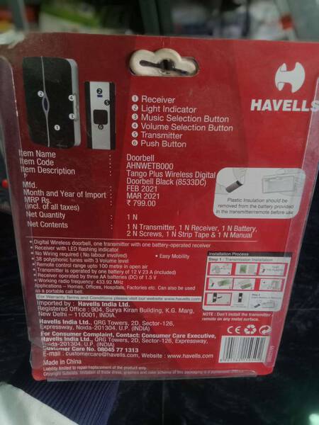 Door Bell - Havells