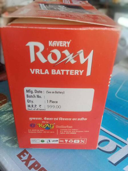 Vrla Battery - Kavery Roxy