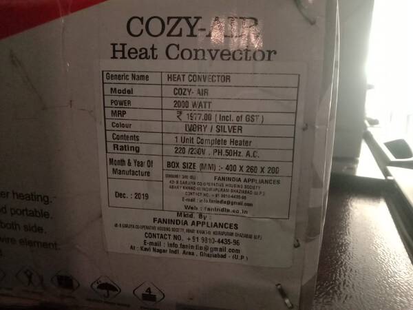 Heat Convector - FanIndia