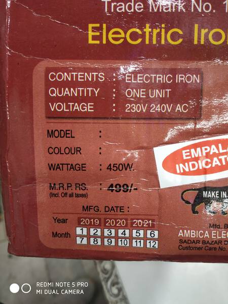 Iron - Ambica Electricals