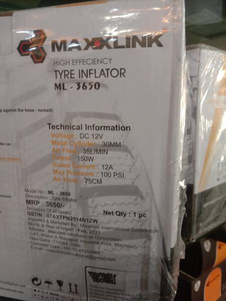 Tyre Inflator - Maxxlink