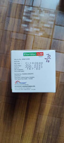 Etoricoxib Tablet - Dr. Morepen