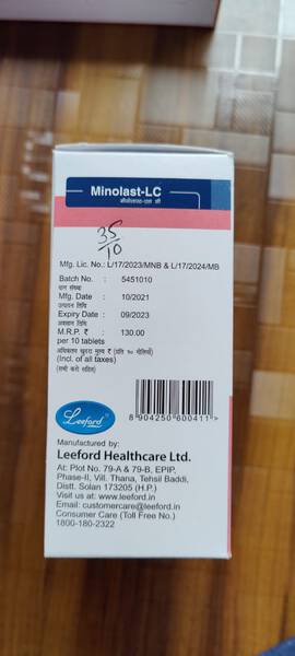 Minolast-LC - Leeford Healthcare ltd