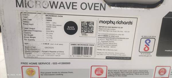 Microwave Oven - Morphy Richards