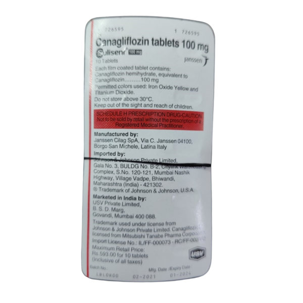 Canagliflozin Tablets - USV Private limited