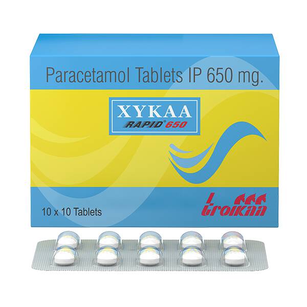 Xykaa Rapid 650 Tablet - Troikaa Pharmaceuticals Ltd
