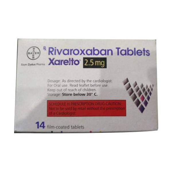 Xarelto 2.5mg Tablet - Bayer Zydus Pharma Pvt Ltd