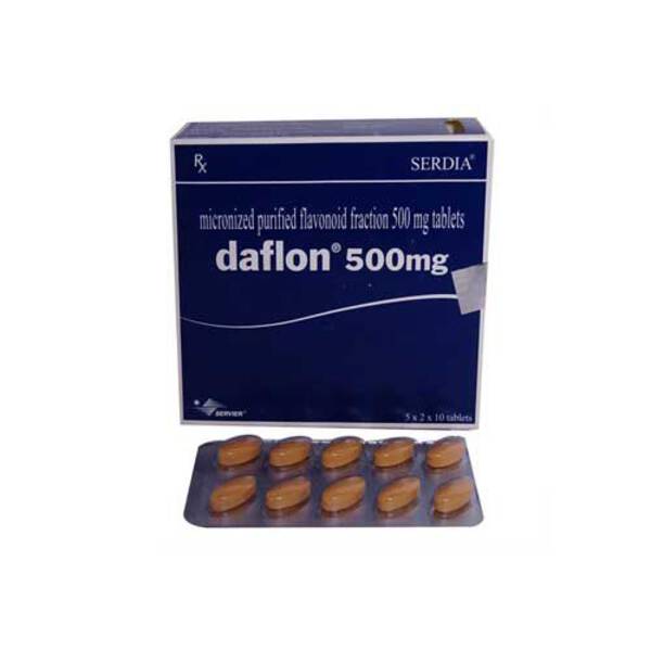 Daflon 500mg Tablets - Serdia Pharmaceuticals