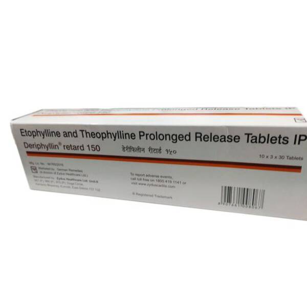 Deriphyllin Retard 150 Tablet PR - Zydus Cadila