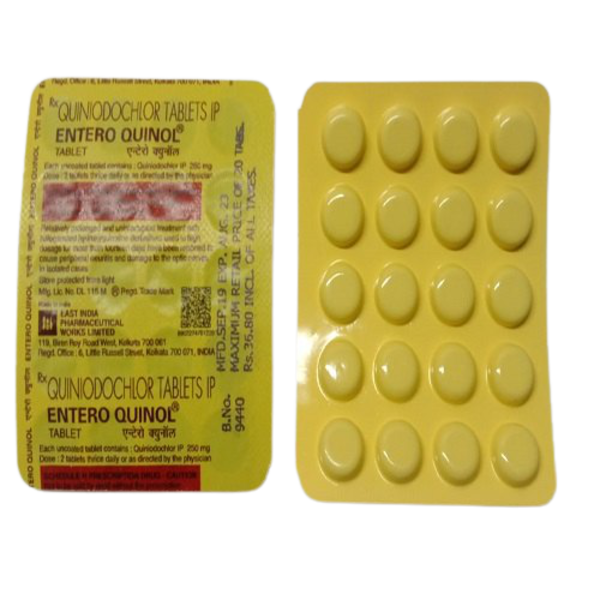 Enteroquinol 250mg Tablets - East India Pharmaceuticals