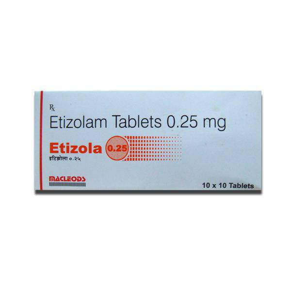 Etizola 0.25 Tablets - Macleods Pharmaceuticals Ltd
