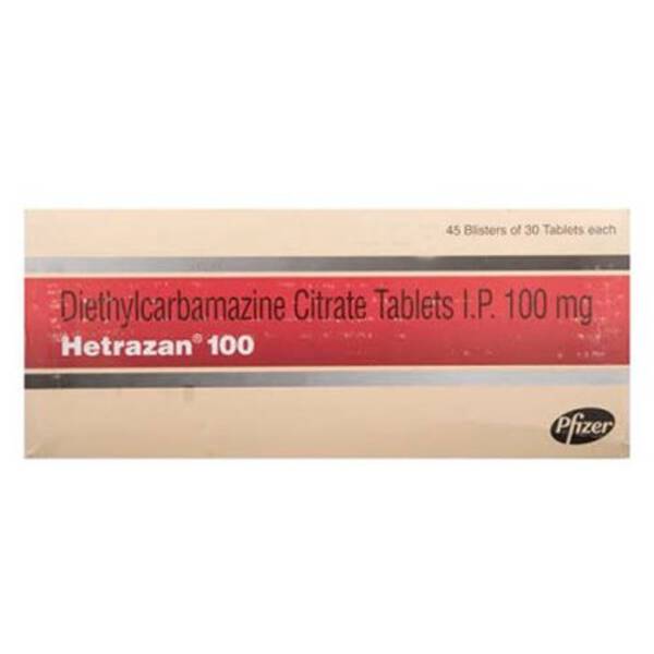 Hetrazan 100 Tablets - Pfizer Limited