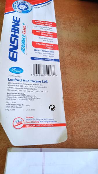 Toothbrush - Leeford Healthcare ltd