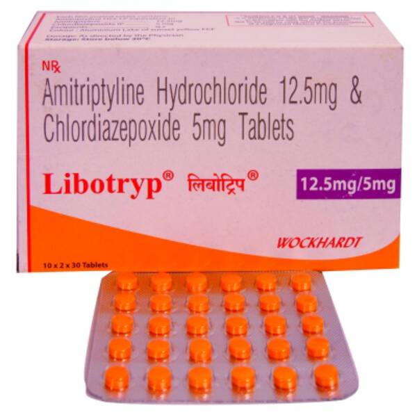 Libotryp 12.5 mg/5 mg Tablets - Wockhardt Ltd