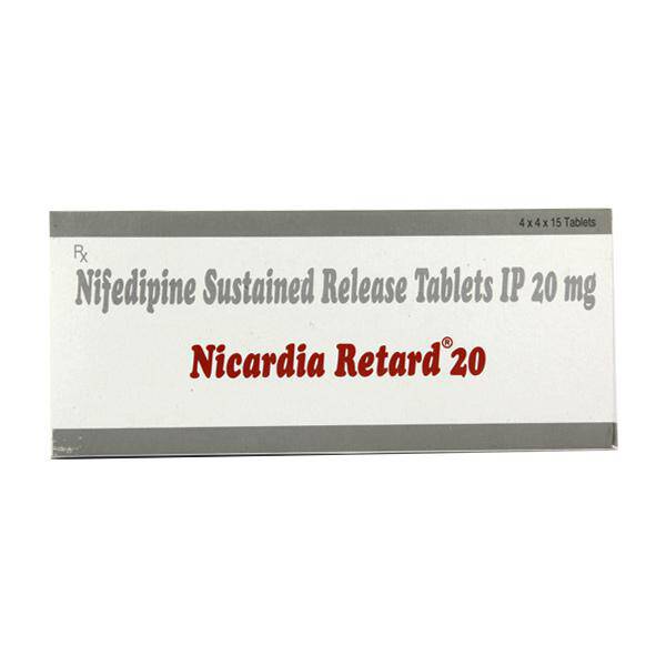 Nicardia Retard 20 Tablet SR - J B Chemicals And Pharmaceuticals