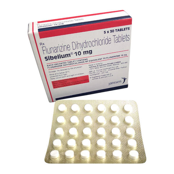 Sibelium 10mg Tablets - Janssen Pharmaceuticals