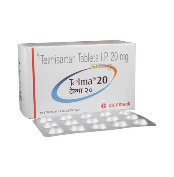 Telma 20 Tablets - Glenmark Pharmaceuticals Ltd