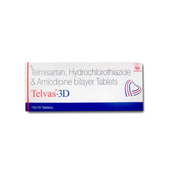 Telvas 3D Tablets - Aristo Pharmaceuticals Pvt Ltd