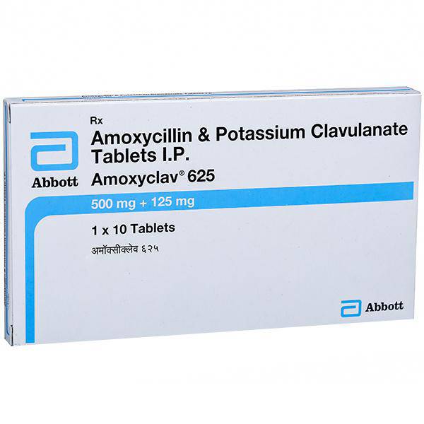 Amoxyclav 625 Tablets - Abbott