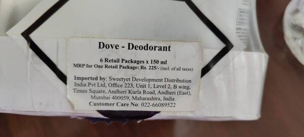 Deodorant - Dove