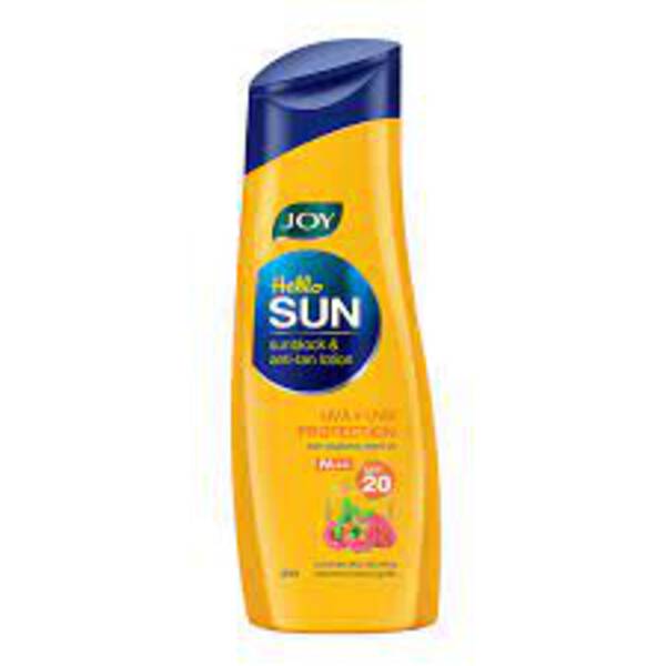 De-Tan Cream (Joy Hello Sun Sunblock & Anti-Tan Lotion Sunscreen SPF 20 40ml) - JOY