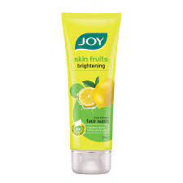 Face Wash (Joy Skin Fruits Lemon Brightening Face Wash, Oil Clear and Fruit Infused With Lemon extracts & Active Fruit Boosters, Lemon Face Wash For Oily Skin | Brightens Skin to Reveal Natural Glow - 100 ml) - JOY