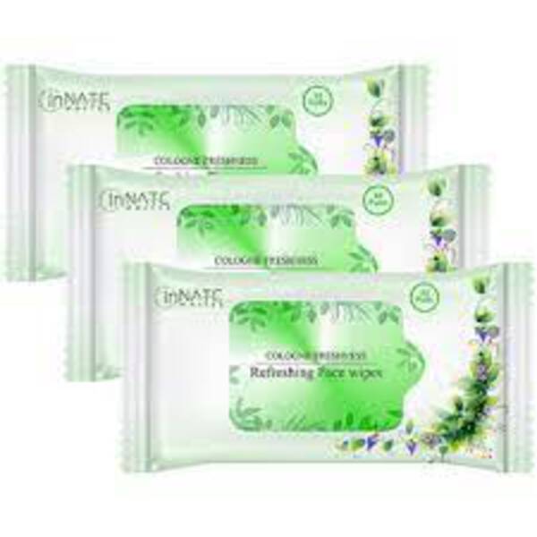 Face Pack (Innate Whites Refreshing Face Wipes Cologne Freshness  Pack of 1 (30 Wipes)) - InHATE