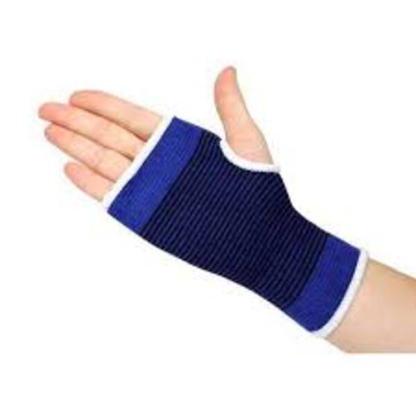 Wrist Support (A Pair Lengthened Knitting Wrist Palm Protective Support Wrist Wrap Support Fingerless Gloves Pain Relief Band for Sports Protect Wrist Support  (Blue)) - SWASTIK TECHNO SOLUTIONS