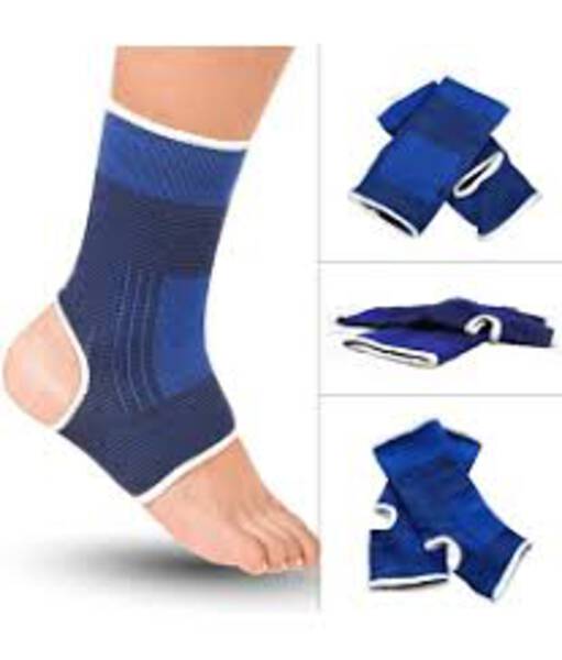Ankle Support Wrap ( Flexible Ankle Support  (Blue)) - SWASTIK TECHNO SOLUTIONS
