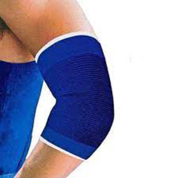 Elbow Support Wrap (ELASTIC ARM FLEXIBLE PROTECTOR Elbow Support  (Blue)) - SWASTIK TECHNO SOLUTIONS