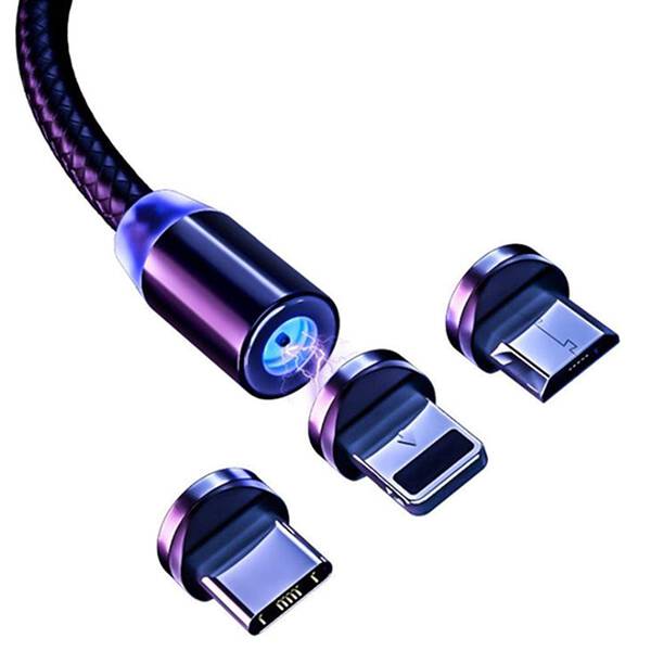 3 in 1 Magnetic USB Charging Cable Micro Image
