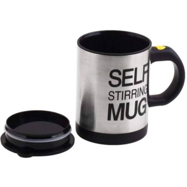 Coffee Mug - Steel Automatic Self Stirring - SS Enterprises
