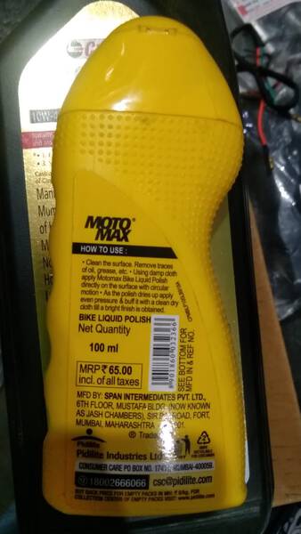 Bike Liquid Polish - Moto Max