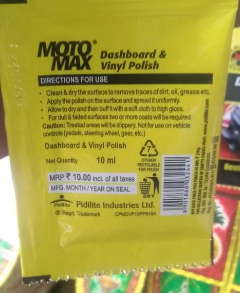 Dashboard Polish - Moto Max