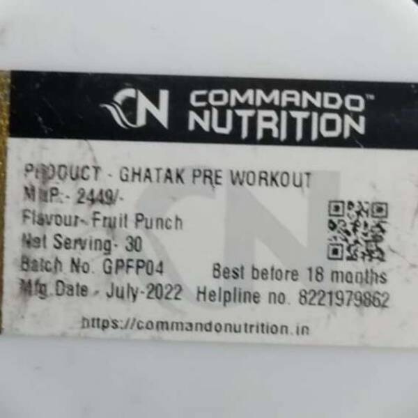 Pre Workout - Commando Nutrition