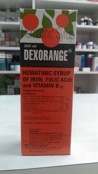 Dexorange Hematinic Syrup - Franco Indian Pharmaceuticals