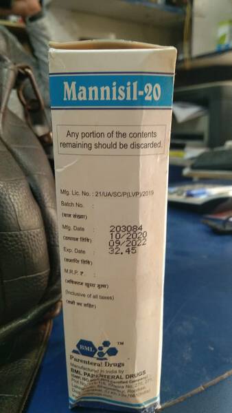Mannitol-20 Injection - BML Parenteral Drugs