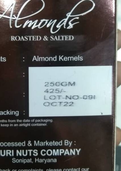 Almond Roasted & Salted - Gauri