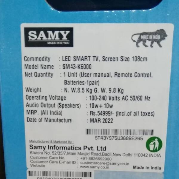 Smart TV - SAMY