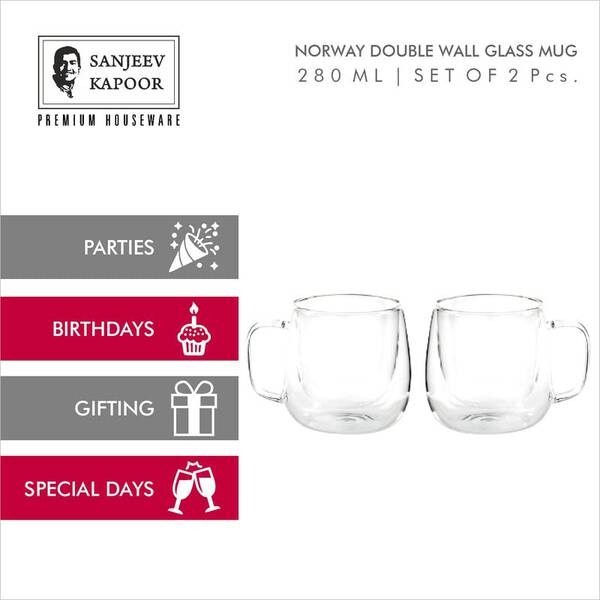 Glass Mug - Sanjeev Kapoor