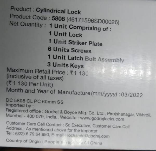 Locks - Godrej
