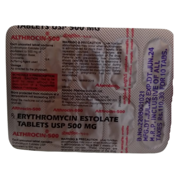 Althrocin 500 - Alembic Pharmaceuticals Ltd