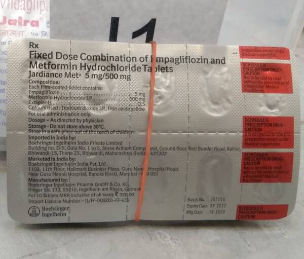 Jardiance Met 5 mg/500 mg - Boehringer Ingelheim