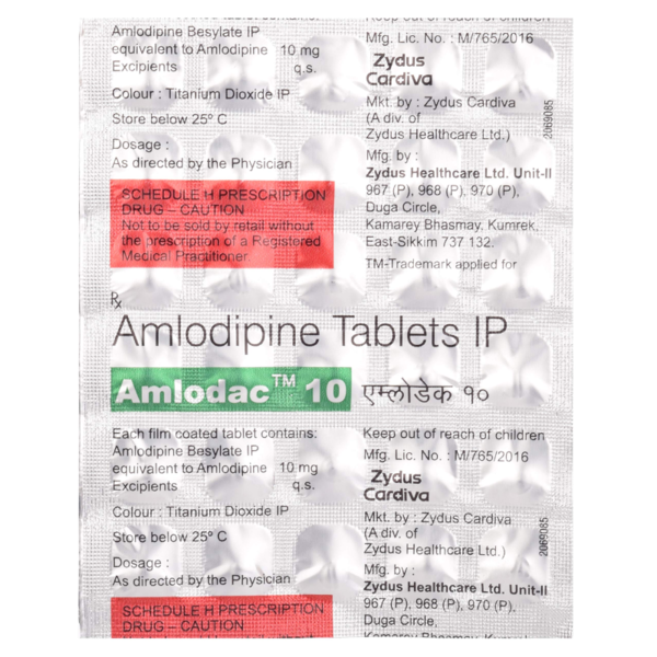 Amlodac 10 - Zydus Healthcare Ltd.