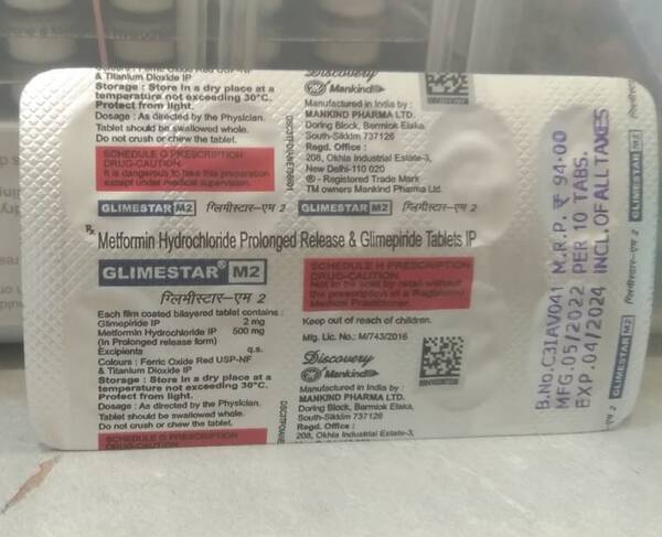 Glimestar M2 - Mankind Pharma Ltd