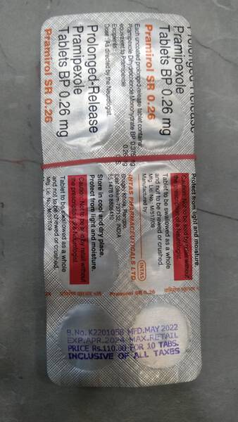 Pramirol SR 0.26 - Intas Pharmaceuticals Ltd