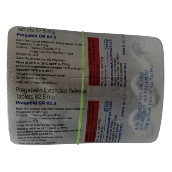 Pregabid CR 82.5 - Intas Pharmaceuticals Ltd