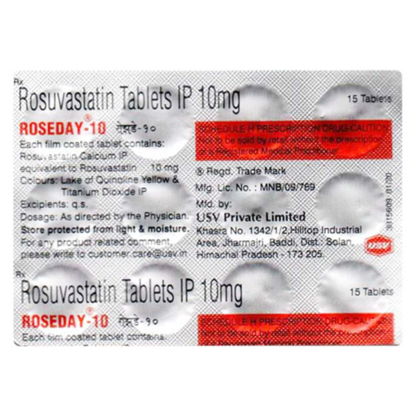 Roseday 10 Tablets - USV Ltd