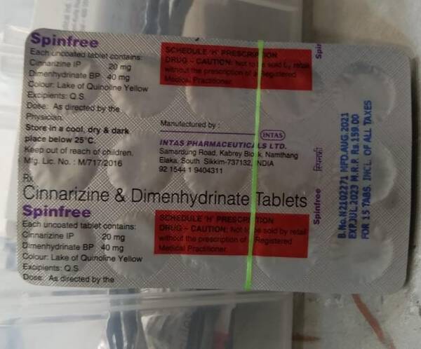 Spinfree - Intas Pharmaceuticals Ltd