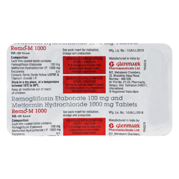 Remo-M 1000 - Glenmark Pharmaceuticals Ltd